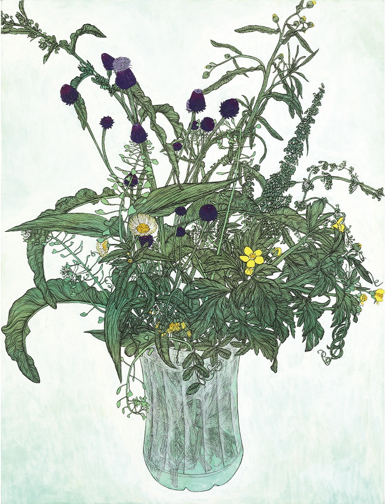 early summer 1 · 장지에 먹과 분채 · 50x65cm · (이미지출처 = 서울갤러리)