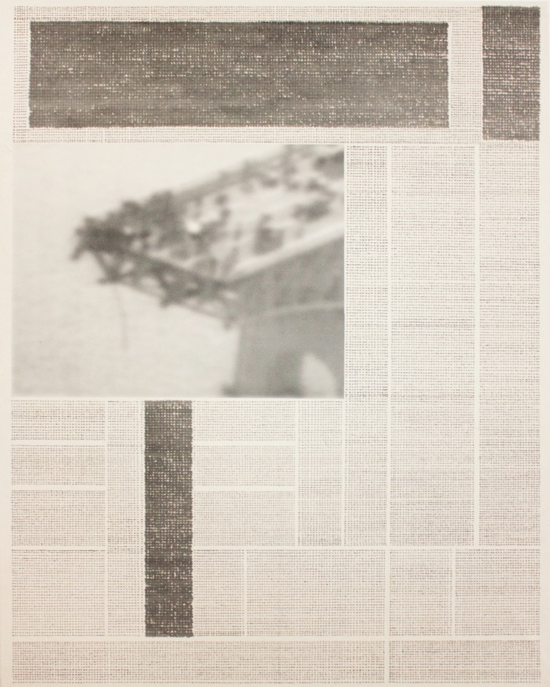 1994년 10월 21일 (성수대교 붕괴) · 한지에 먹, 디지털 프린트 · 162.3cm x 130cm · (이미지출처 = 서울갤러리)