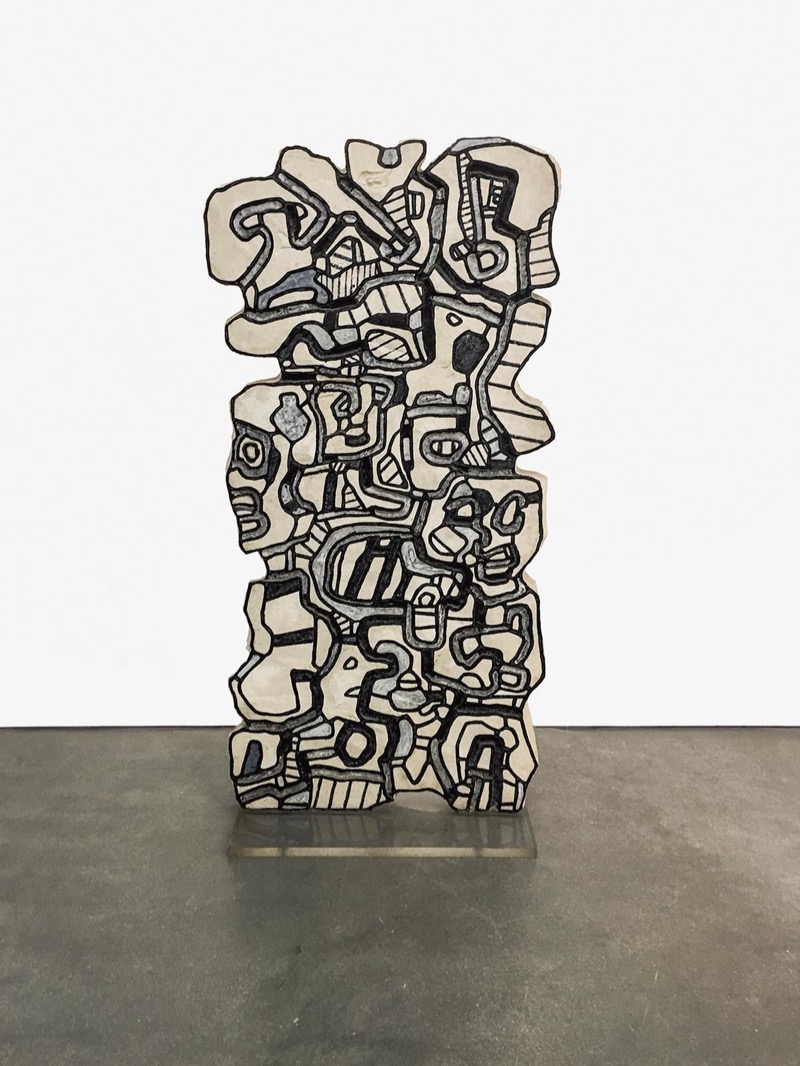 장 뒤비페, Element bleu XII · 폴리에스터 수지에 전사 · 200 x 96 x 10 cm · 1967 (이미지출처 = 오페라갤러리)