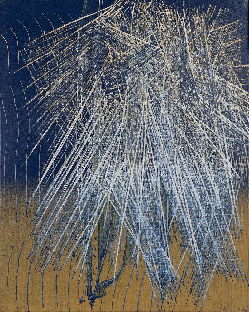 한스 하르퉁, T1963-U22 · 캔버스에 유채 · 81 x 65 cm · 1963 (이미지출처 = 오페라갤러리)