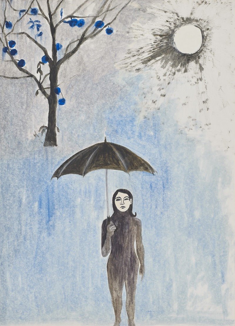 검은태양 · Oil on Hardboard · 54.8x39.5cm · 2011-2022 (이미지출처 = 스페이스 로) · Black Sun · Oil on Hardboard