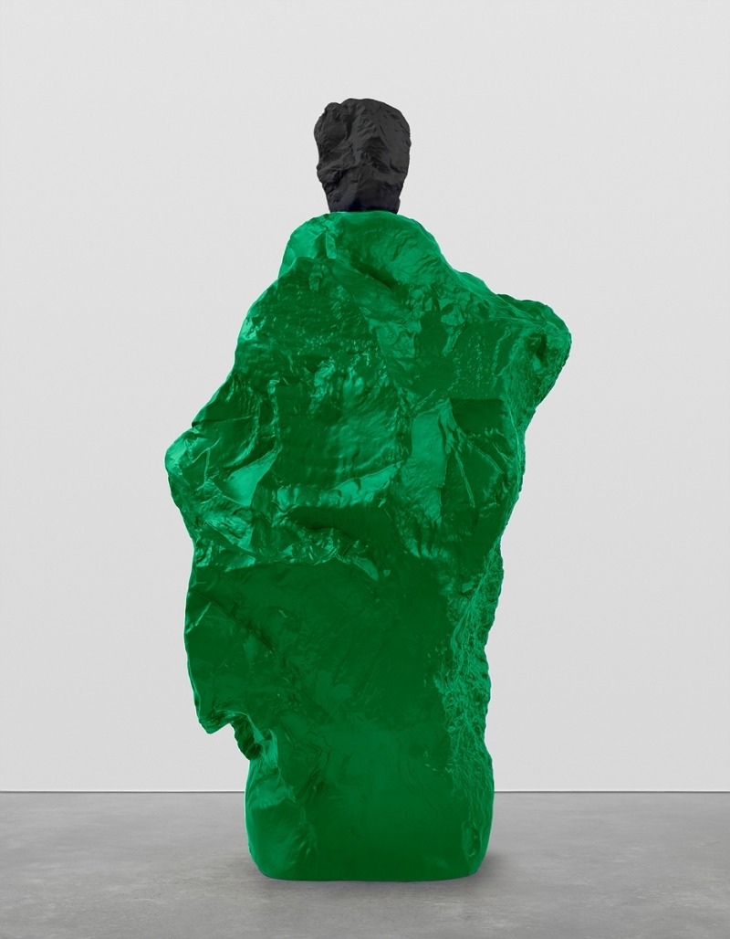 black green monk · Painted bronze · 296.5 x 157 x 122 cm · 2020 (이미지출처 = 국제갤러리) · black green monk · Painted bronze