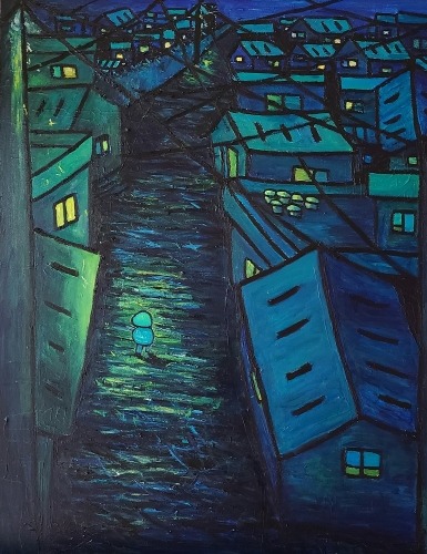 相想 · Oil on canvas · 91.0x116.8cm · (이미지출처 = BNK부산은행갤러리)