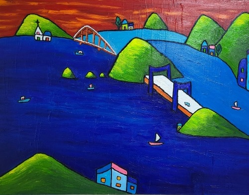 相想 · Oil on canvas · 116.8x91.0cm · (이미지출처 = BNK부산은행갤러리)