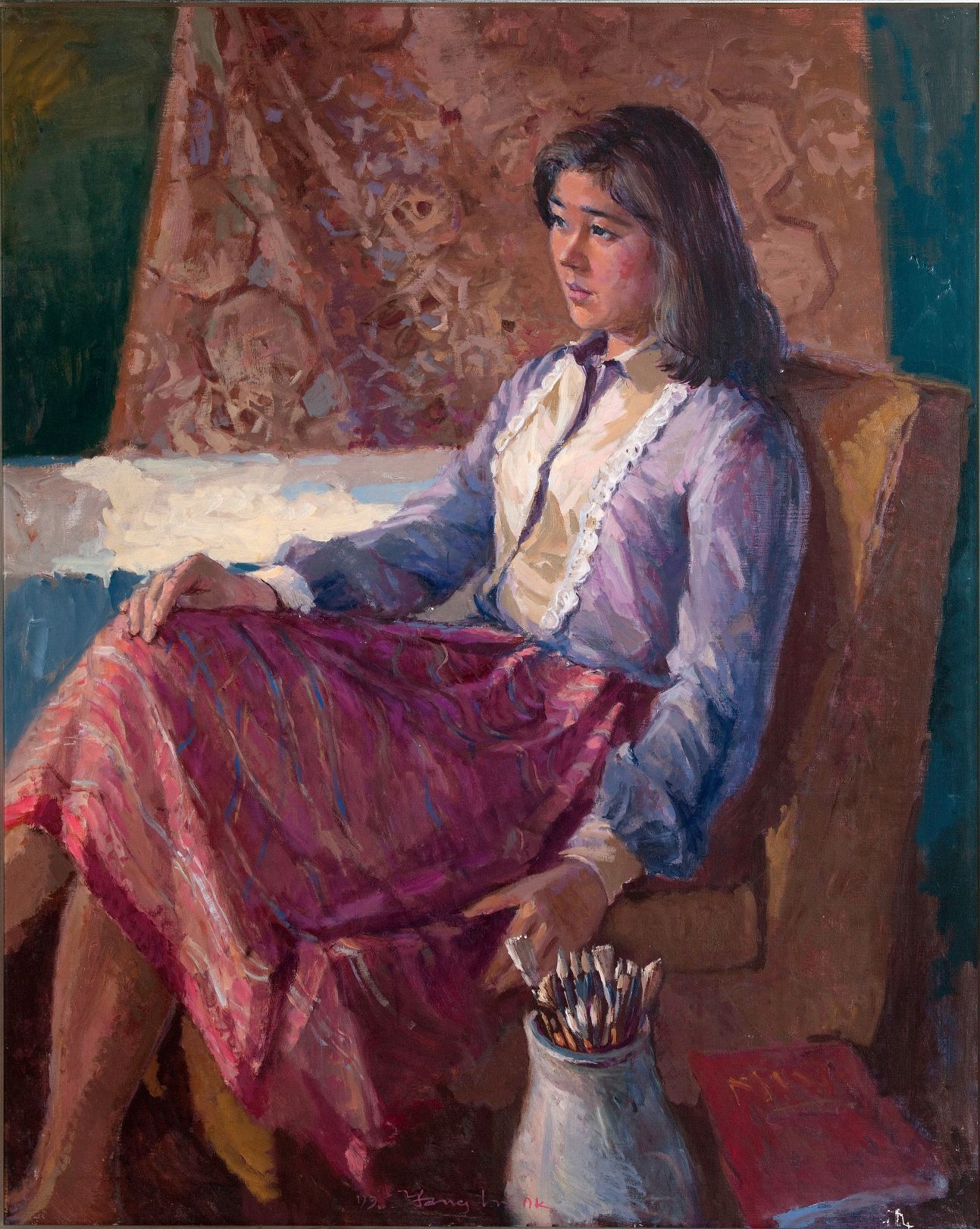소녀상 · 캔버스에 유채 · 117x91cm · 1992 · 양인옥 · (이미지출처 = 광주시립미술관)