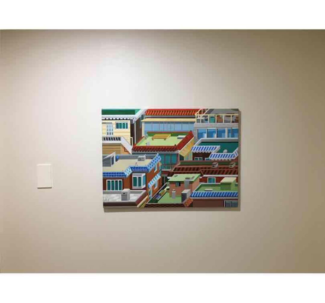 지붕-2 · acrylic on canvas · 72.7 x 60.6 cm · 2015