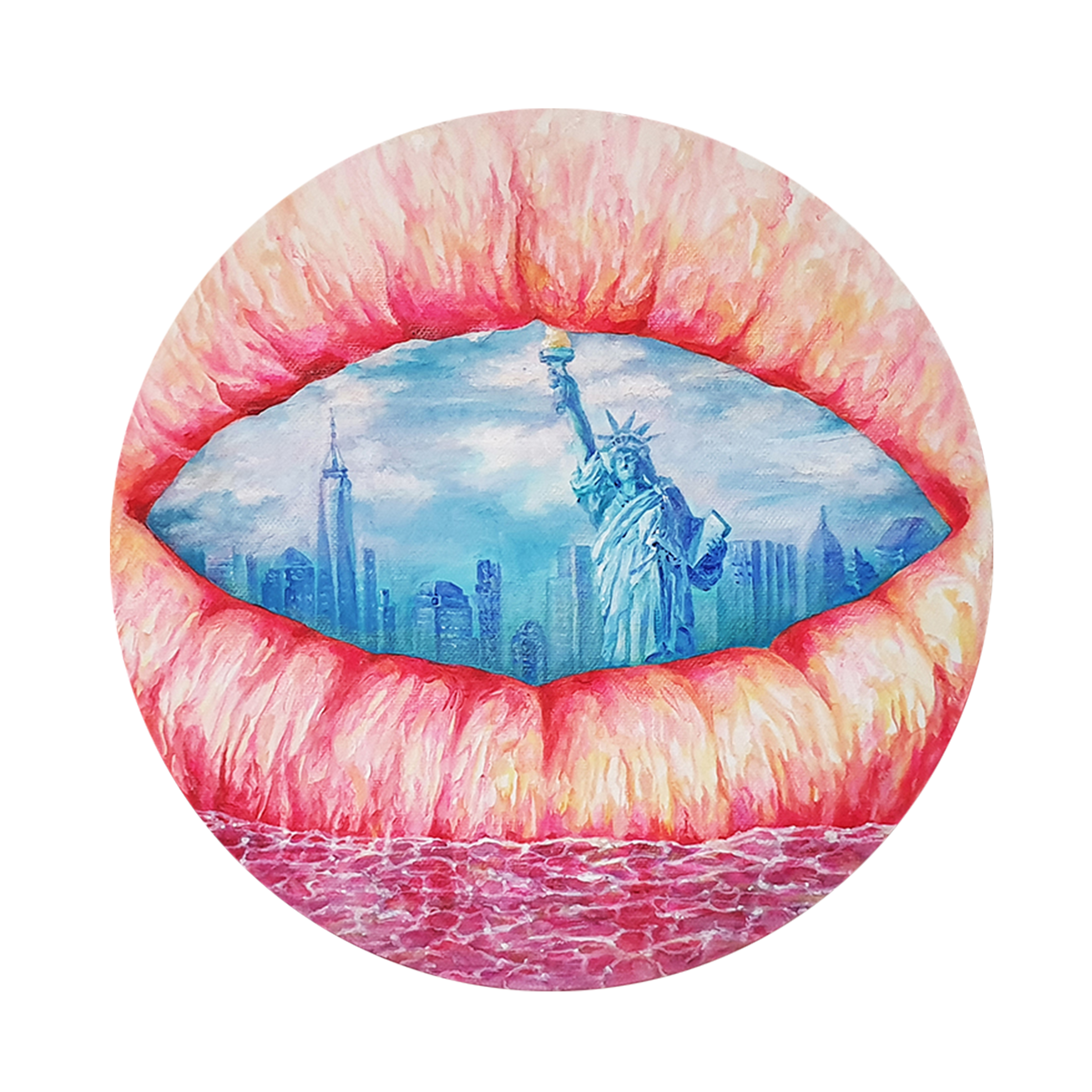 Epiermis; City_NYC 2 · arcylic on canvas · 30x30 · 2019