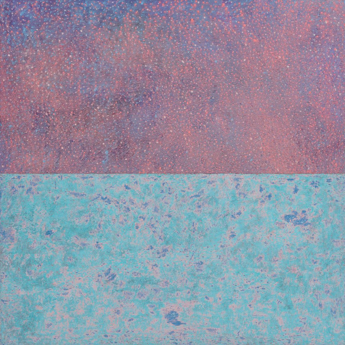 나와 어느 별과 바다_04 · sanding, oil on panel · 100x100cm · 2020
