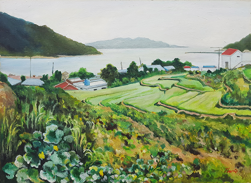 지세포 풍경 · oil on canvas · 72.7 x 53.0 cm · 2003 (출처= 갤러리거제)